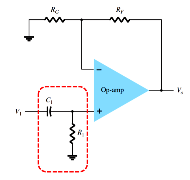 High pass filter circuit extra